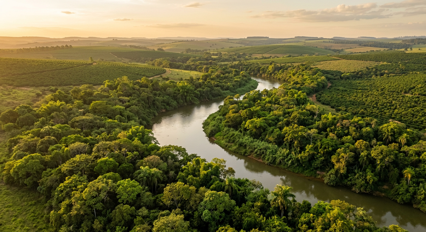 Minas D'Agua aerial view